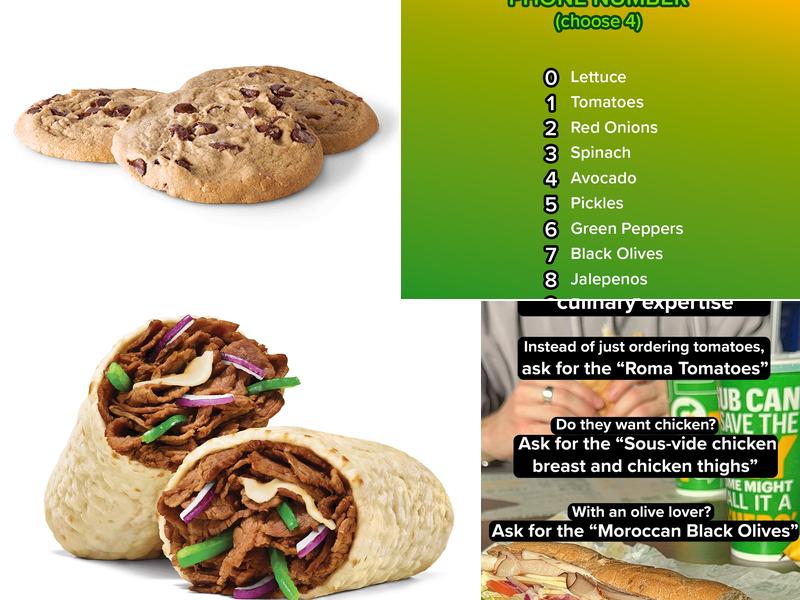 Subway Menu
