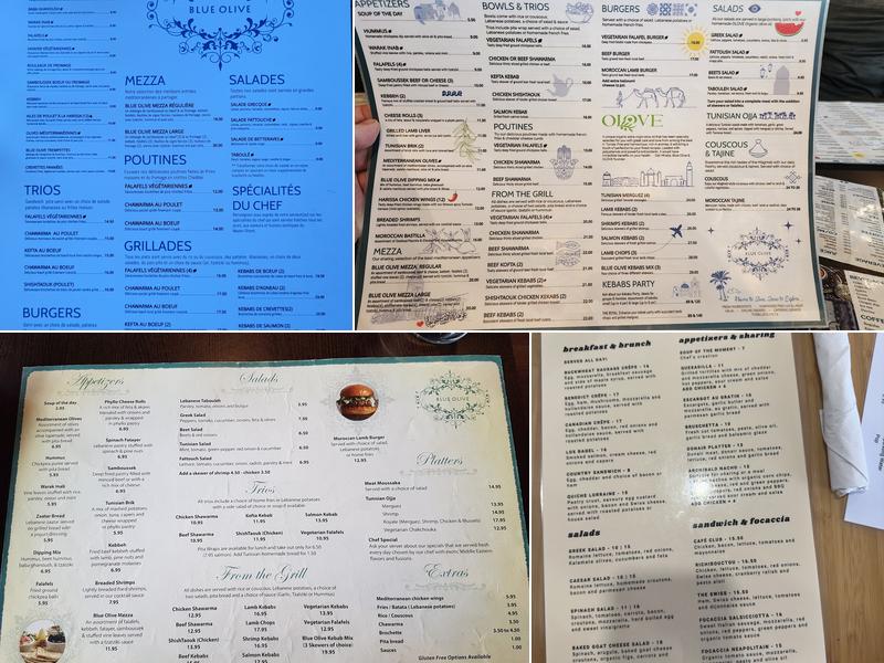 Blue Olive Menu