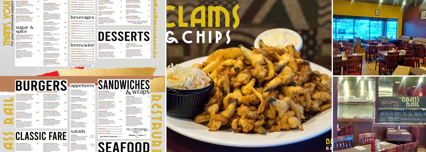 Brass Rail Restaurant Menu