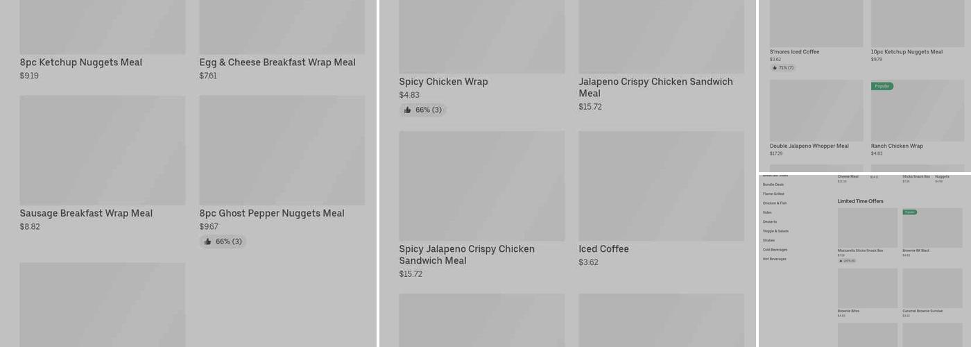 Burger King Menu