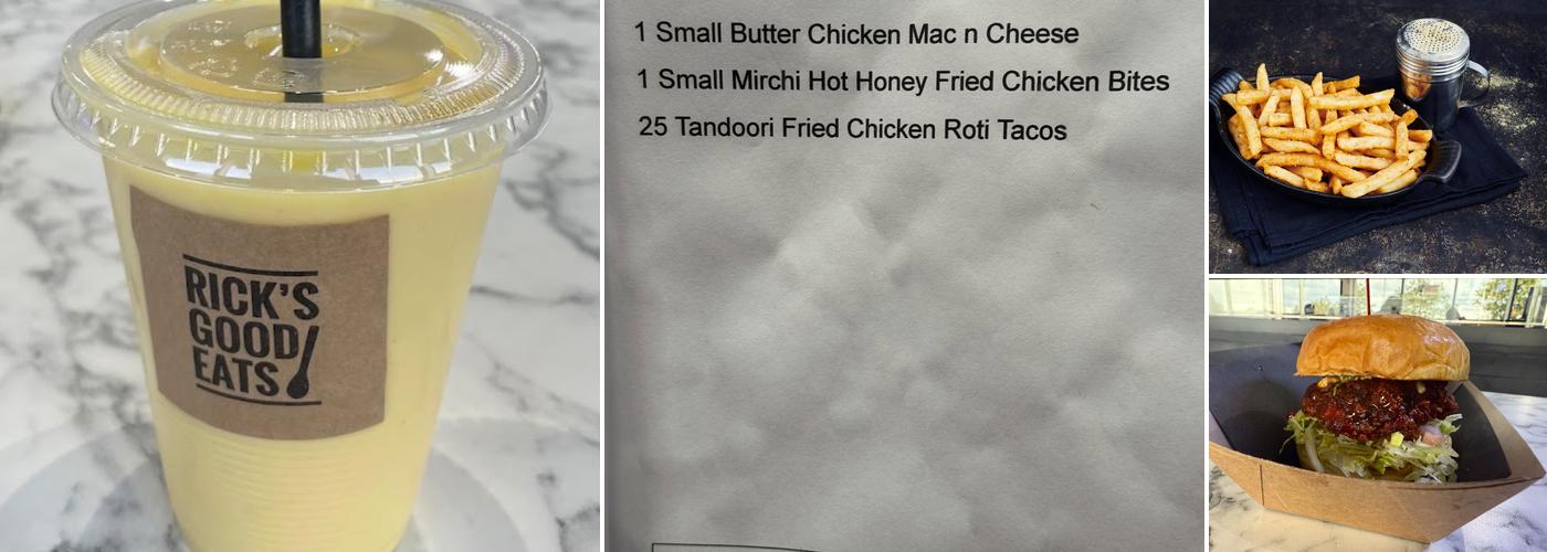 Rick's Good Eats Menu