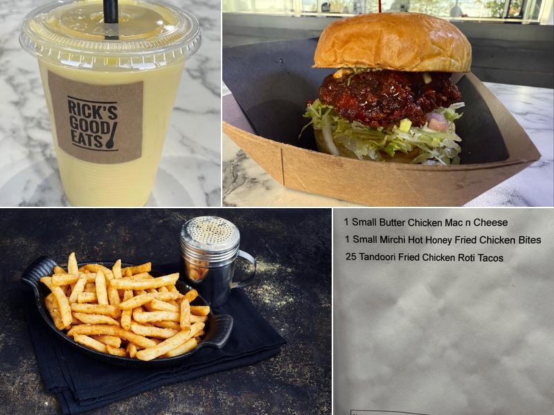 Rick's Good Eats Menu