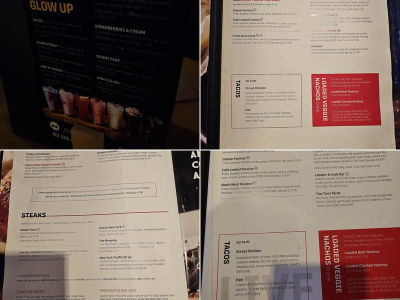 Jack's Square One Menu