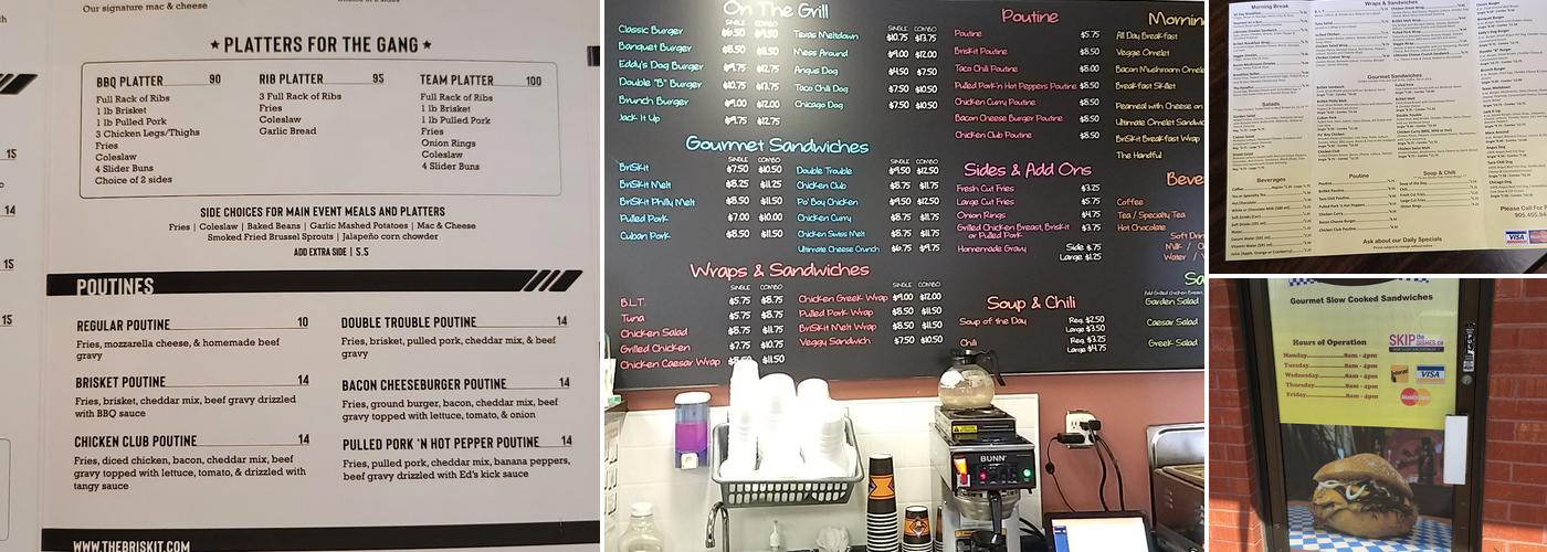 Briskit BBQ Menu