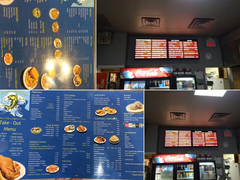 Henry's Fish & Chips Menu