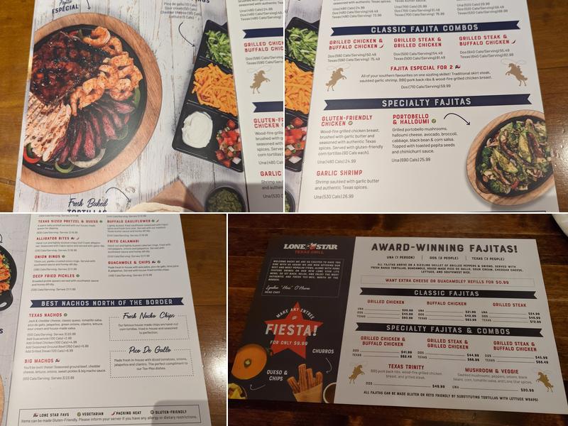Lone Star Texas Grill Menu