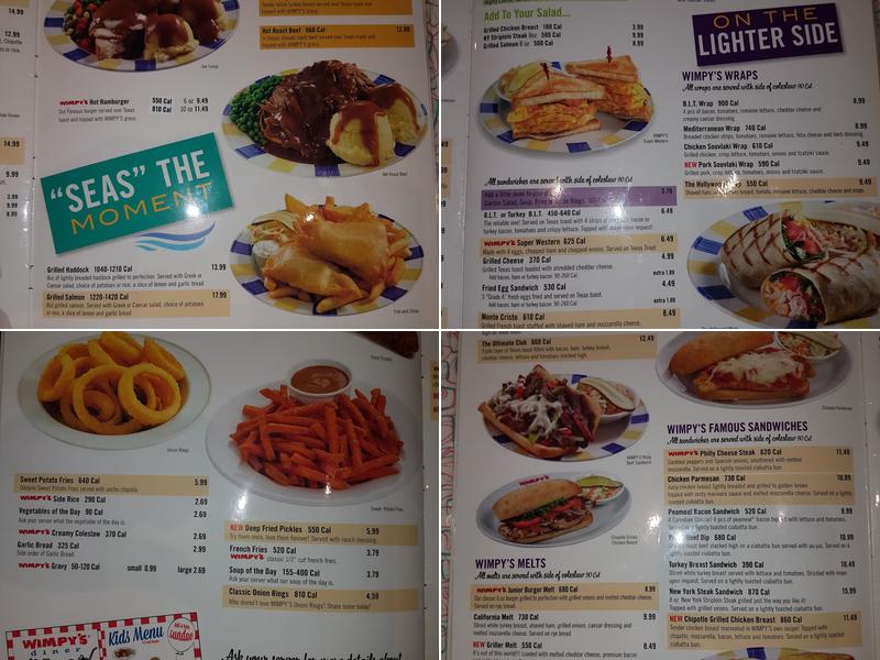 Wimpy's Diner Menu