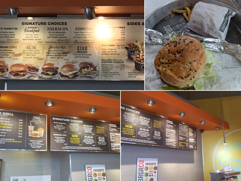 South St. Burger Menu
