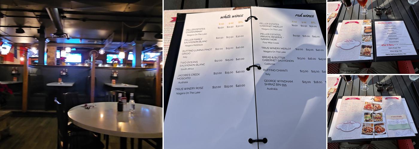 Squires Public House Menu