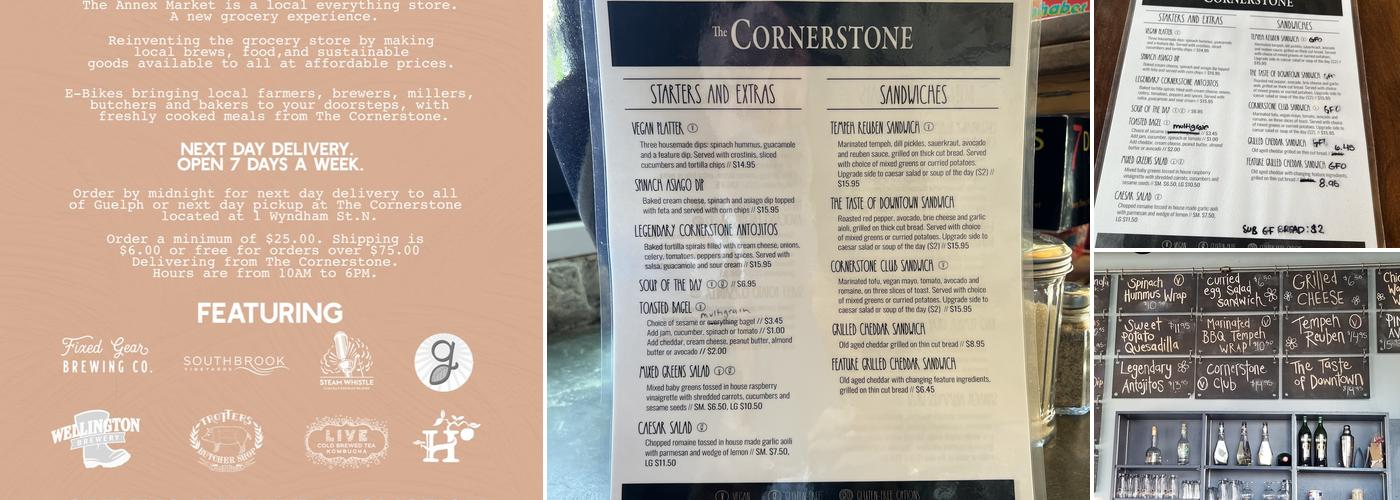 The Cornerstone Menu