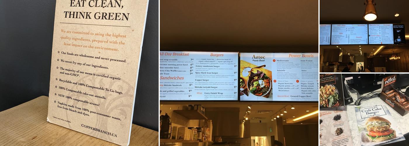 Copper Branch Menu