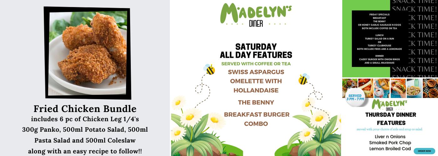 Madelyn's Diner Menu