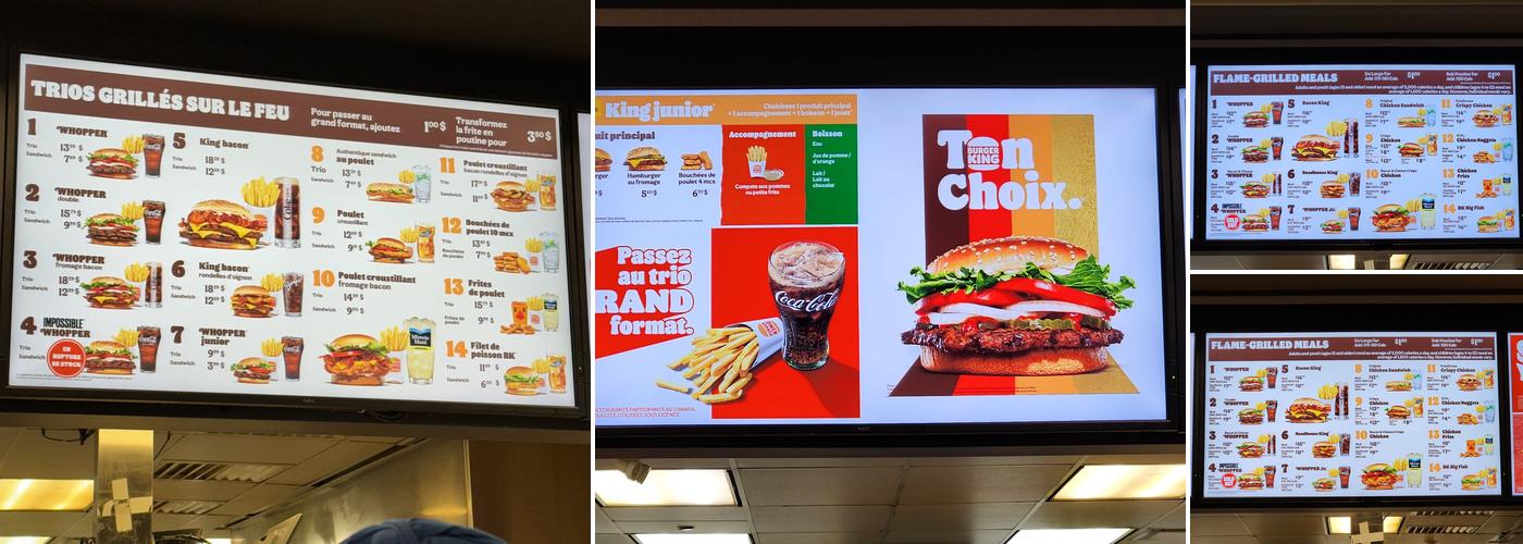 Burger King Menu