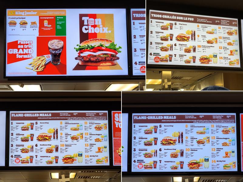 Burger King Menu