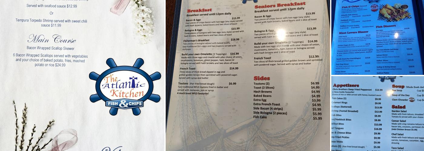 The Atlantic Kitchen Menu