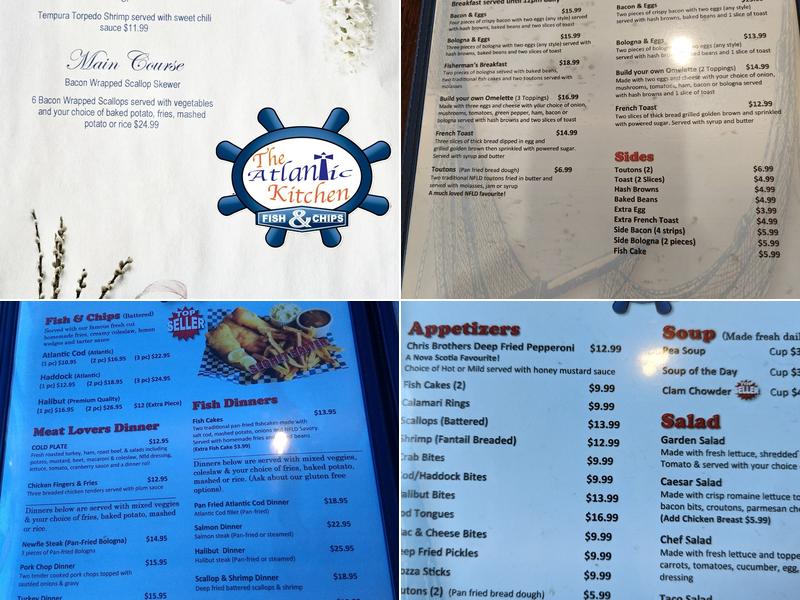 The Atlantic Kitchen Menu