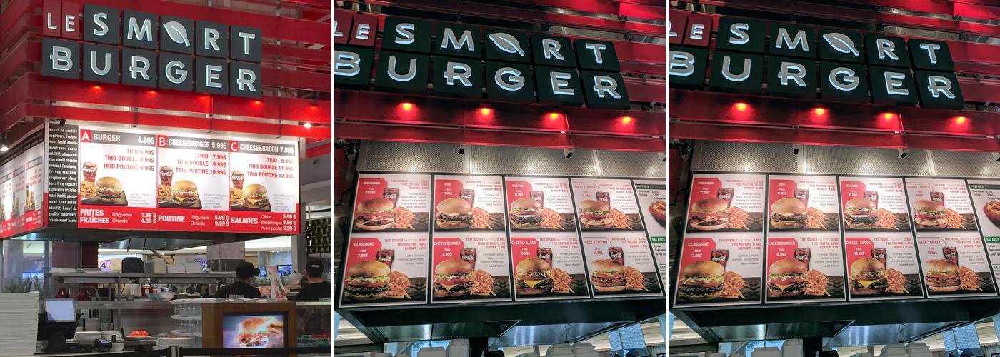 Le Smart Burger Menu