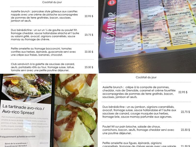 Restaurant Les Deux Copains Menu
