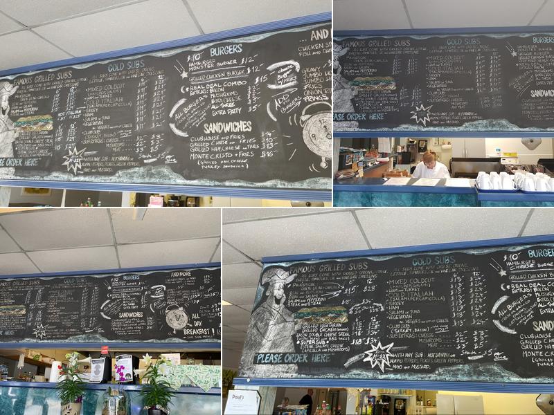 Paul's Sub Shop Menu