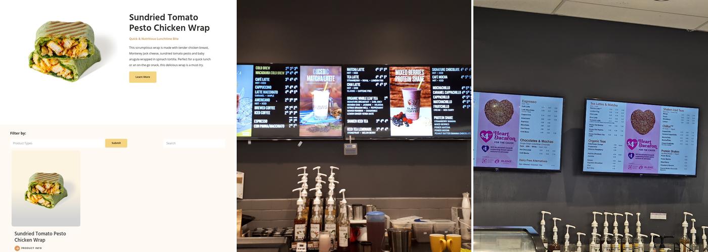 Blenz Coffee Menu