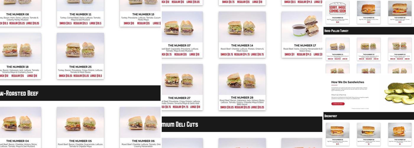 Big Star Sandwich Co. Menu