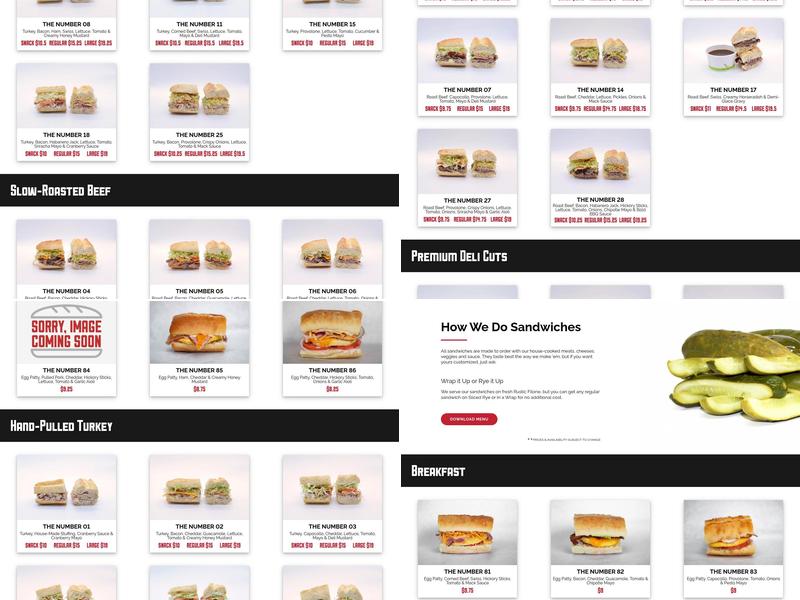 Big Star Sandwich Co. Menu