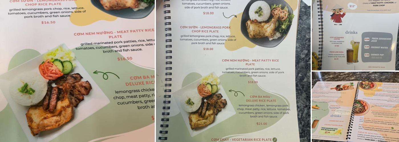 White Lotus Cafe Menu