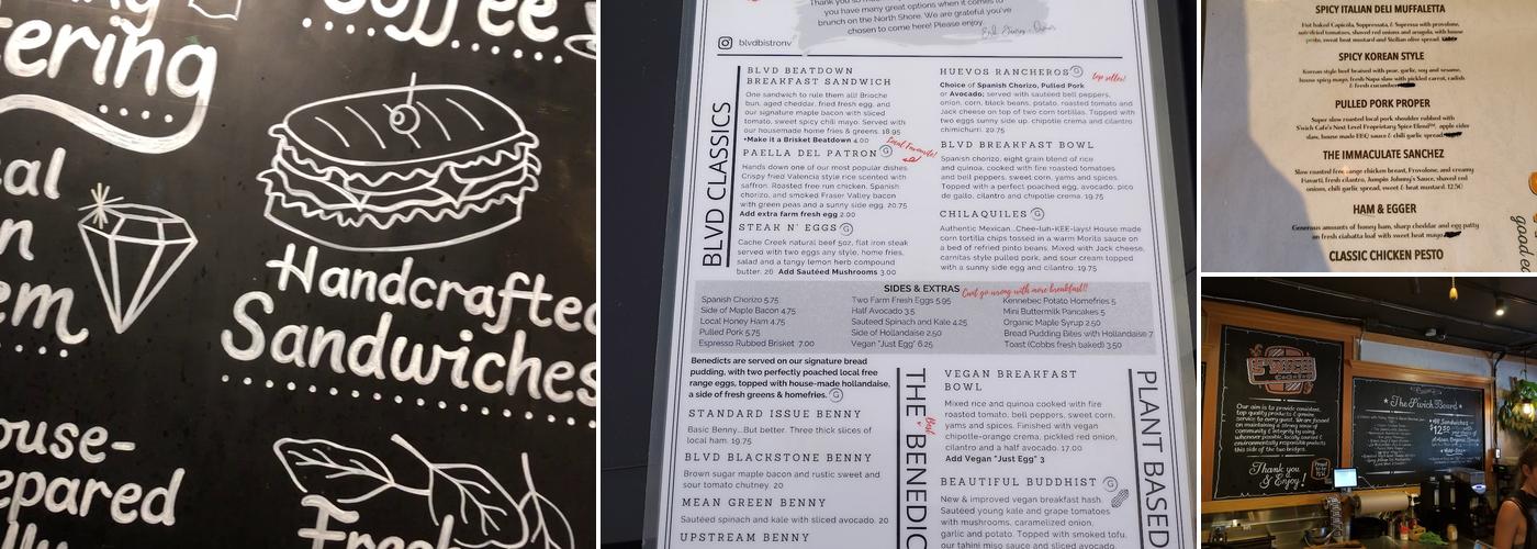 S'wich Cafe Menu