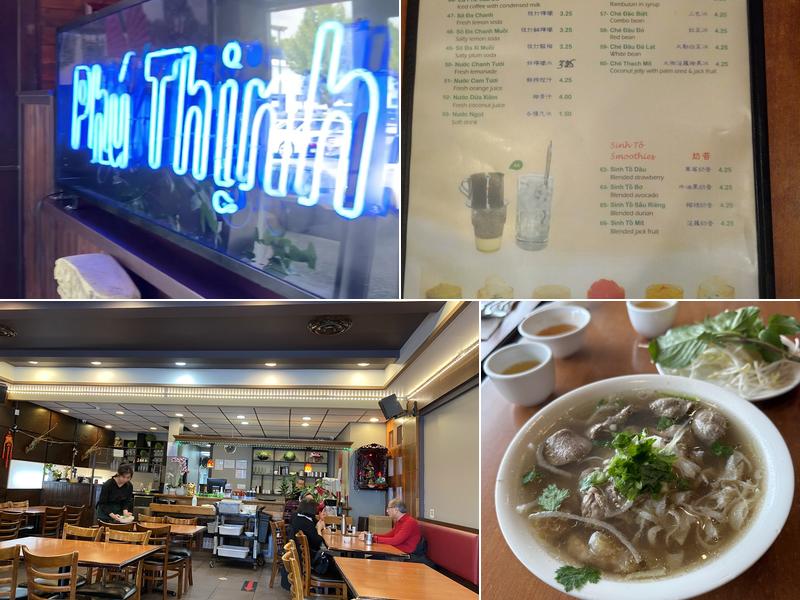 Phở Phú Thịnh Menu
