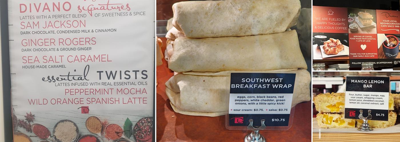 Caffé Divano Menu