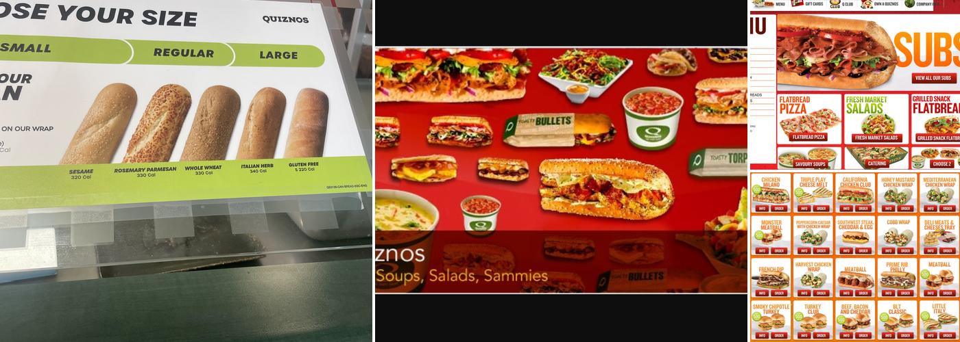 Quiznos Menu