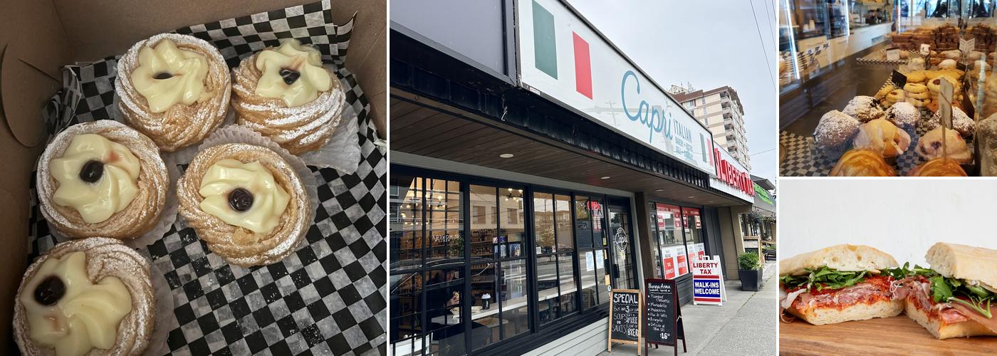 Capri Italian Bakery & Bistro Menu