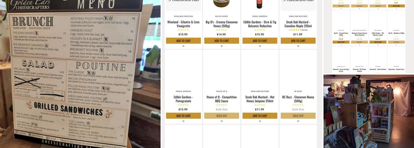 Golden Ears Cheesecrafters Menu