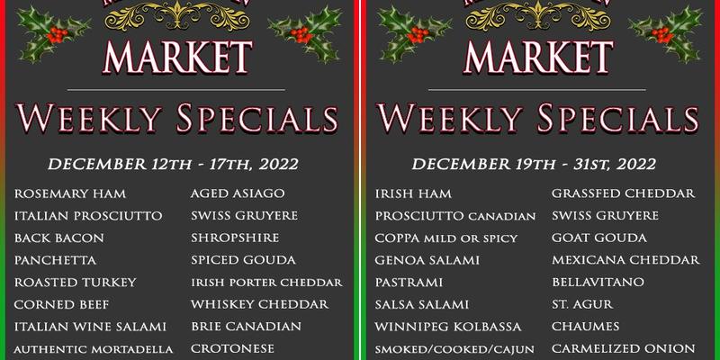 Mediterranean Market Menu