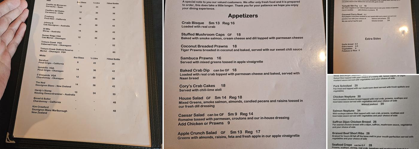 Chameleons Menu