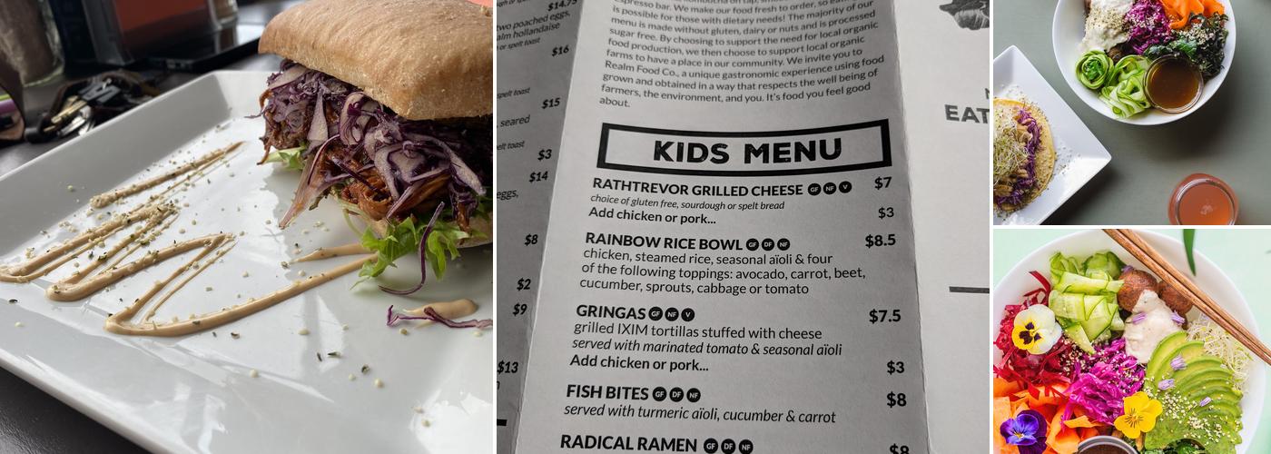 Realm Food Co. Menu