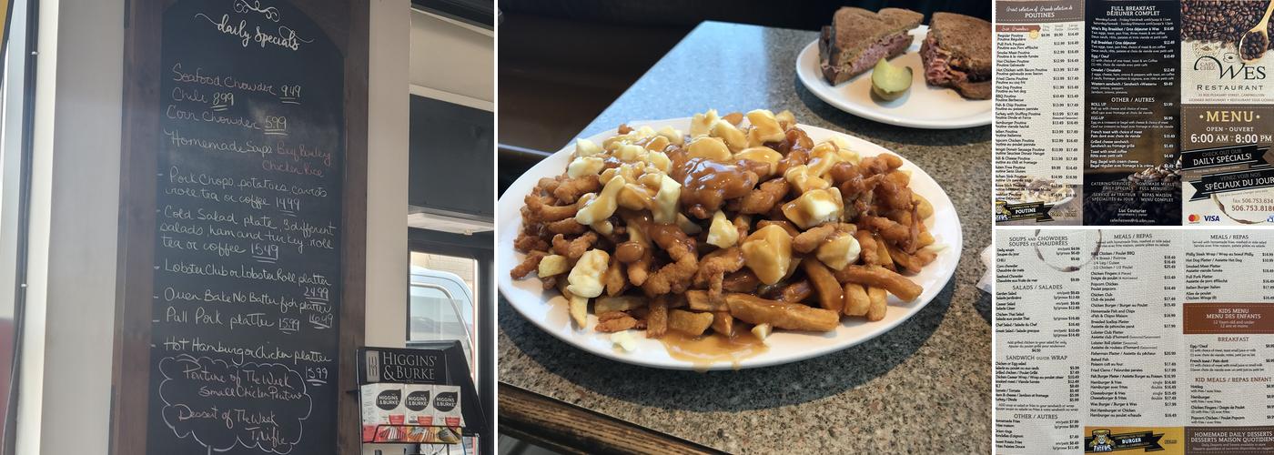 Cafe Chez Wes Menu