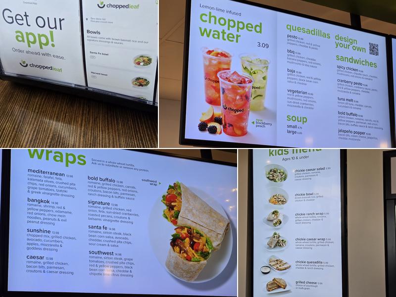 The Chopped Leaf Menu