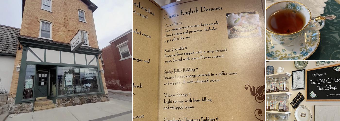 The Old Curiosity Tea Shop Menu