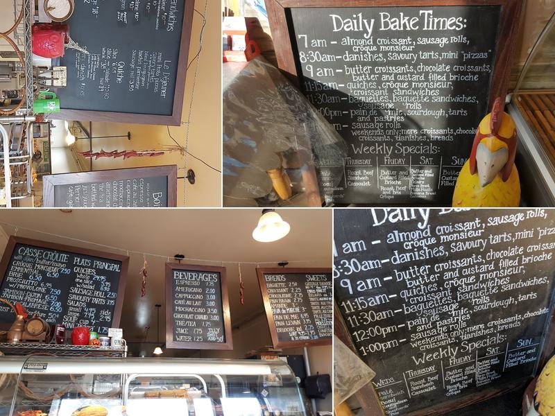 Eric the Baker Menu