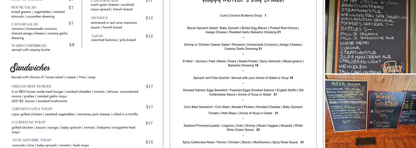 Einstein's Cafe Menu