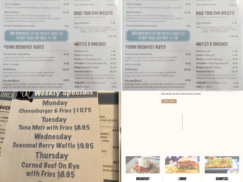 Vienna Restaurant Menu