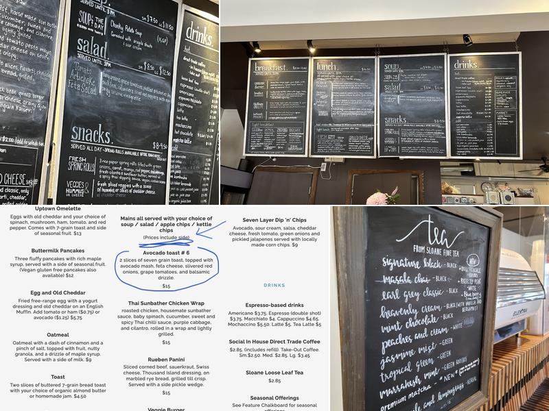 Seven Shores Menu