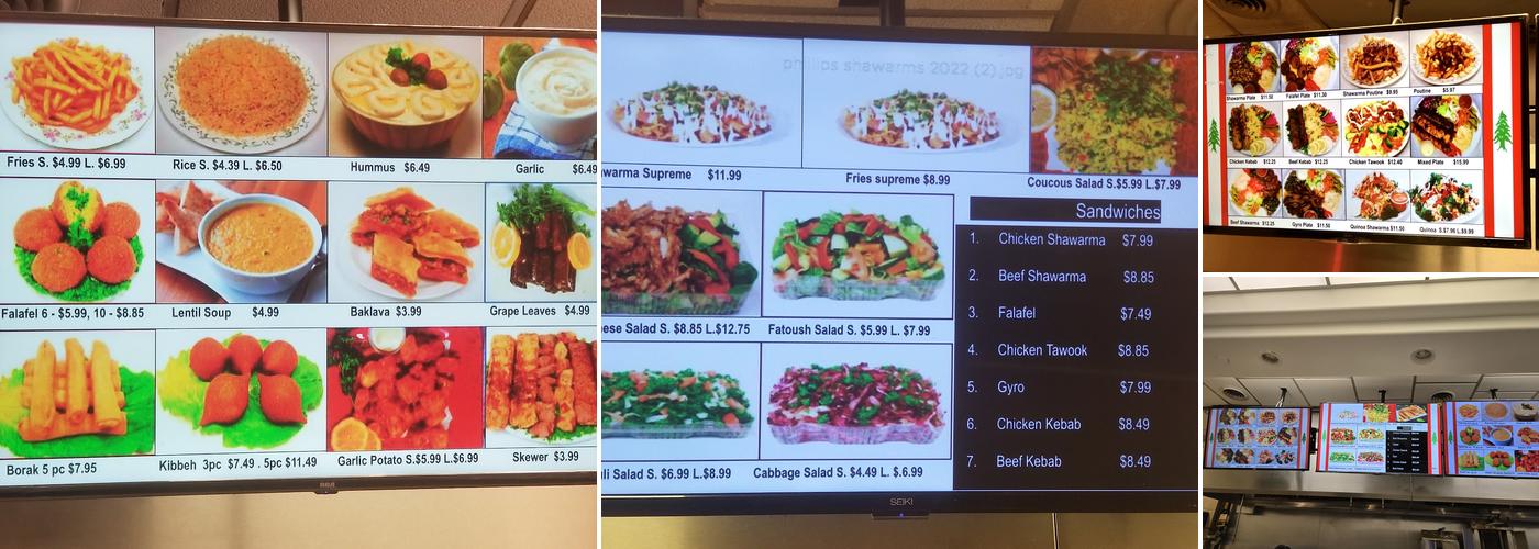 Phillips Shawarma Menu