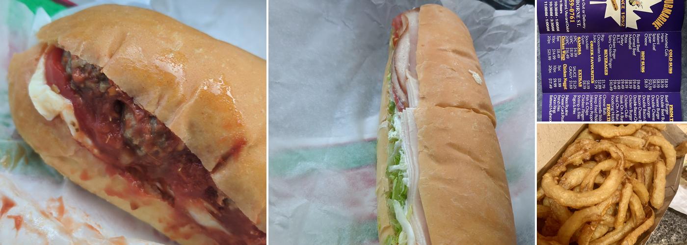 Palace Submarine Menu