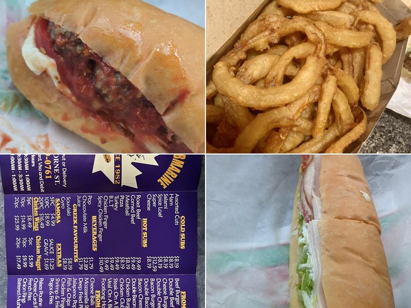 Palace Submarine Menu