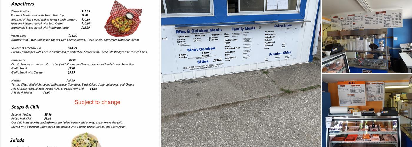 Gator BBQ Menu