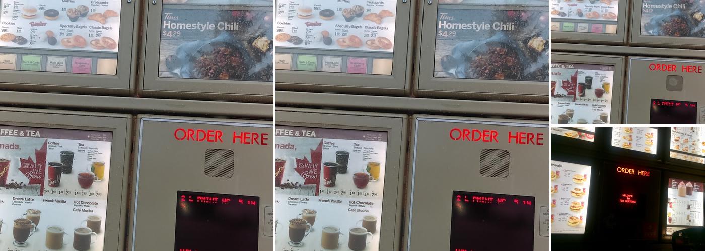 Tim Hortons Menu