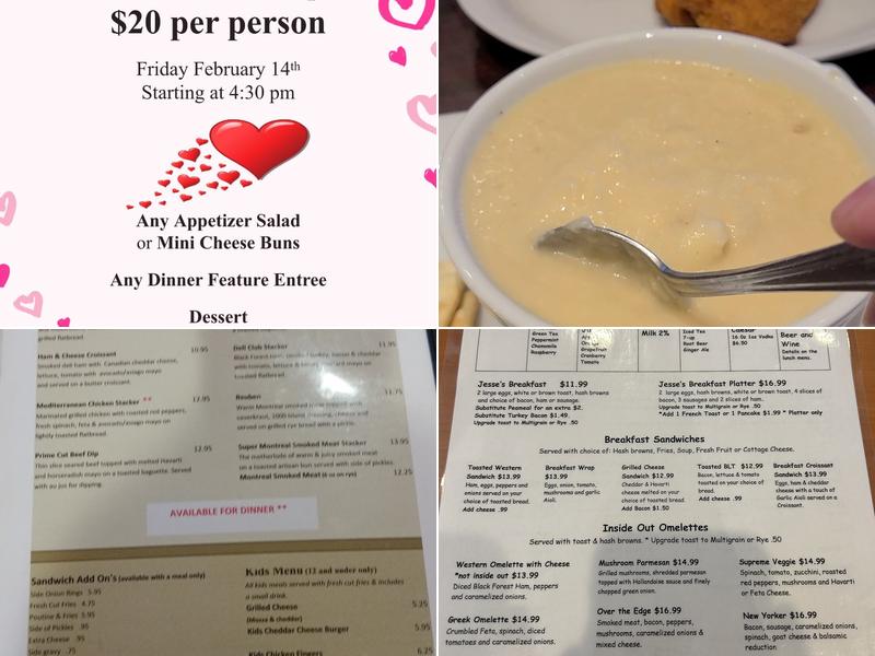 Jesse's Breakfast (served all day) & Lunch Menu