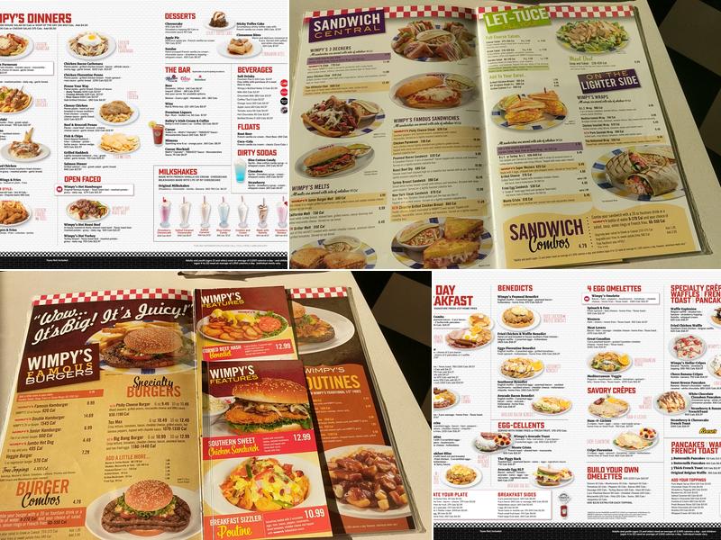 Wimpy's Diner St Thomas Menu